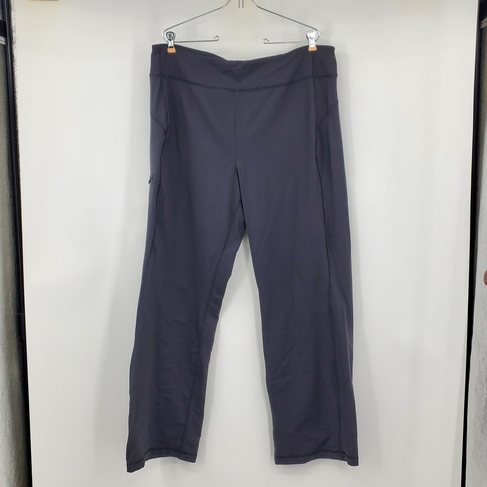 Duluth Trading Co NoGa Classic Relaxed Straight Leg Yoga Pants XL x 31 Comfort